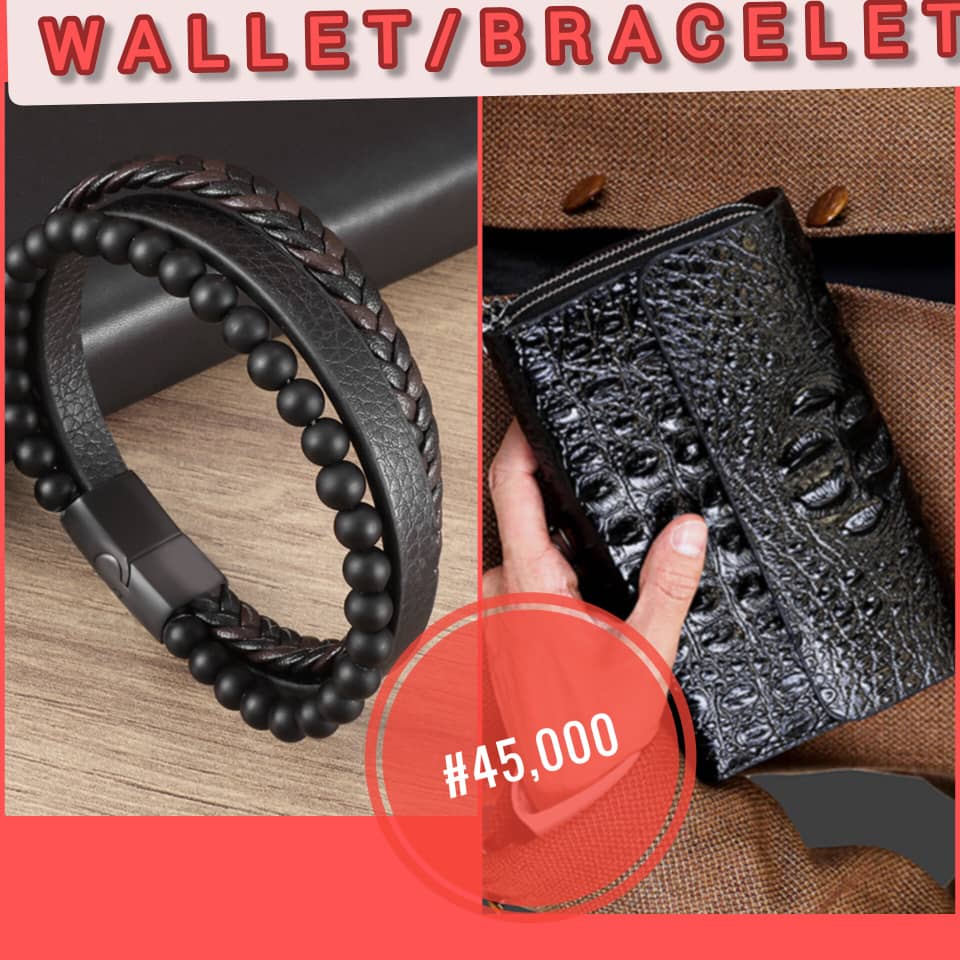 BLACK  CROCODILE WITH BEADEDE BRACELET  PROMO OFFER #40,000